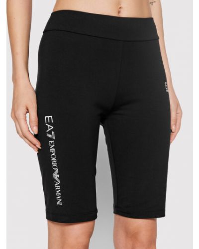 Pantaloni scurți de sport slim fit Ea7 Emporio Armani negru