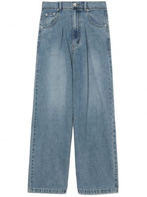 Jeansy bawełniane relaxed fit plisowane Sjyp