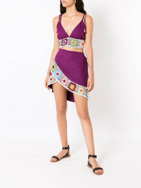 Mini sukně Olympiah fialové