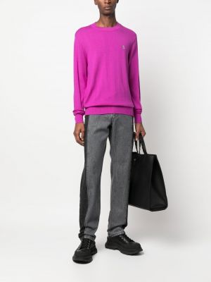 Pullover mit rundem ausschnitt Karl Lagerfeld lila