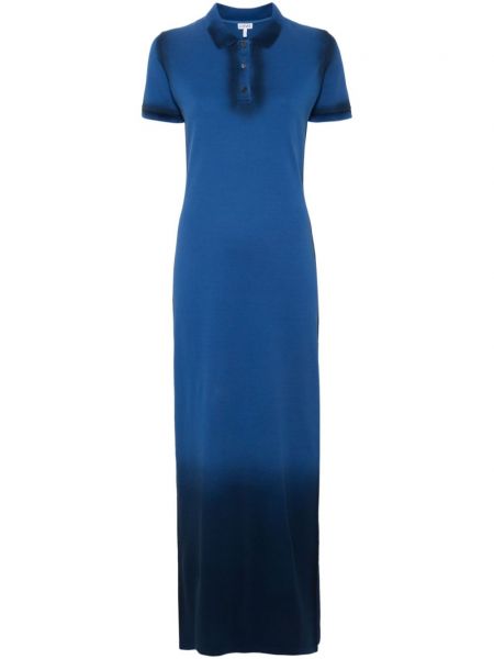 Šaty s výšivkou Loewe modrá