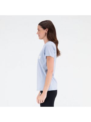 T-shirt de sport en coton en jersey New Balance gris