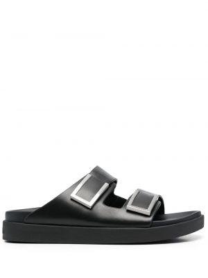 Sandales en cuir Calvin Klein noir