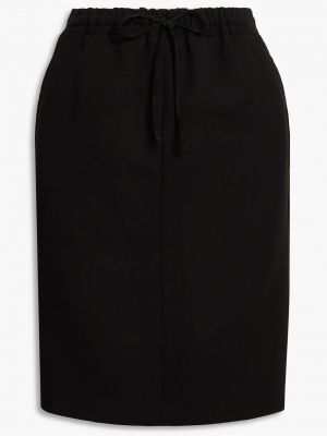 Шерстяная юбка Ferragamo черная