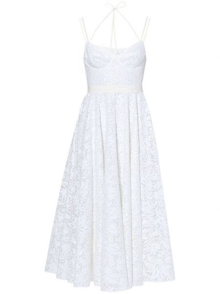 Čipkované šaty Erdem biela