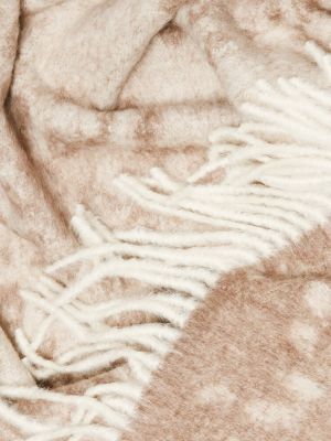 Vlnený šál z alpaky Brunello Cucinelli béžová