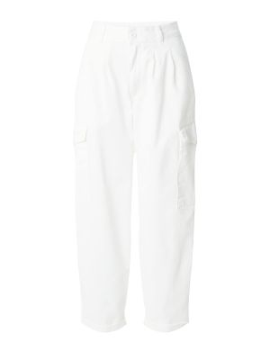 Pantaloni cu buzunare Carhartt Wip alb