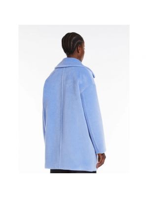 Abrigo de lana de alpaca Max Mara azul