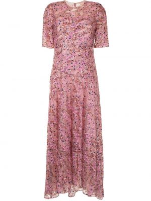 Maxi šaty Delpozo, růžová