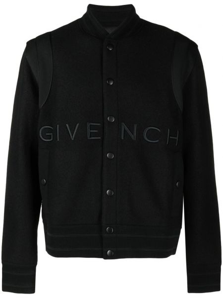 Siuvinėtas bomber striukė Givenchy juoda