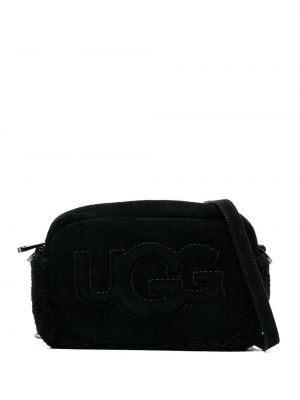 Велурени чанта през рамо бродирани Ugg черно