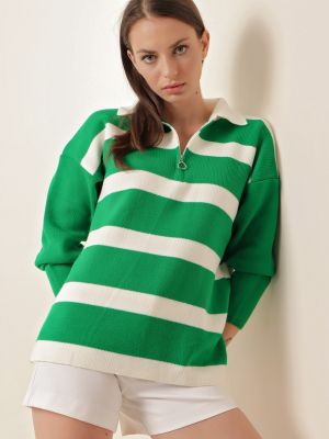 Oversized sveter Bigdart zelená