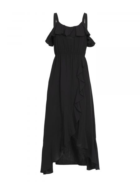 Φόρεμα με βολάν Influencer μαύρο