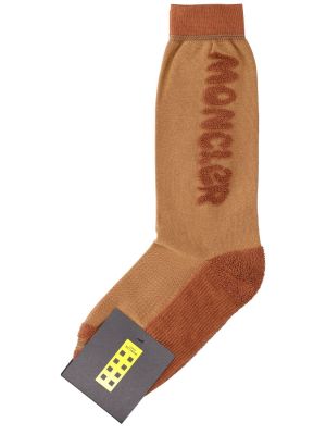 Памучни чорапи Moncler Genius оранжево