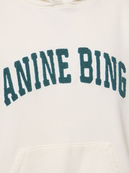 Puuvillased dressipluus Anine Bing valge
