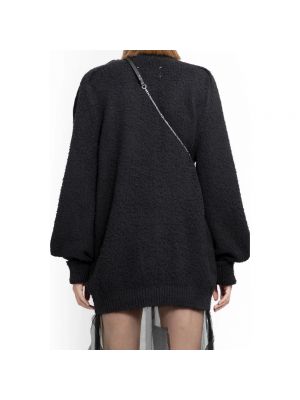 Sweter oversize filcowy Maison Margiela czarny
