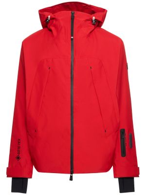 Lyžařská bunda z nylonu Moncler Grenoble červená
