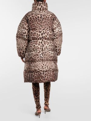 Palton cu imagine cu model leopard Dolce&gabbana