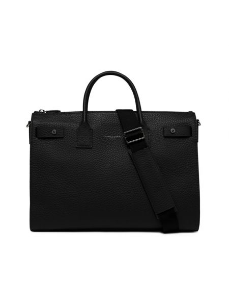 Leder laptoptasche mit taschen Gianni Chiarini schwarz