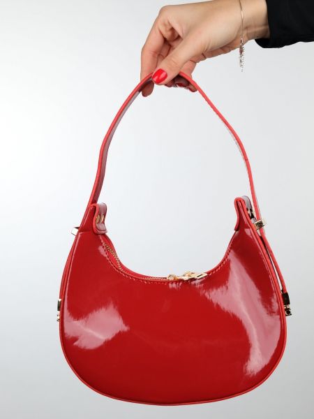 Lakovaná kožená kabelka Luvishoes červená