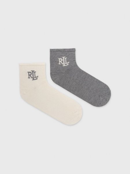Šedé hedvábné ponožky Lauren Ralph Lauren
