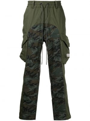 Pantaloni cargo con stampa camouflage Mostly Heard Rarely Seen verde