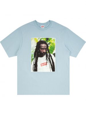 T-krekls ar apdruku Supreme zils