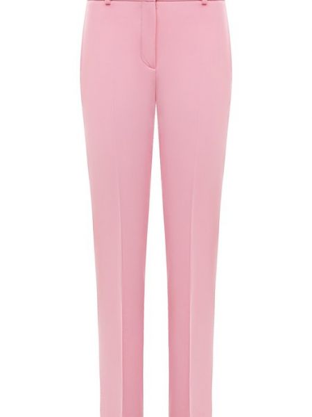 Розовые шерстяные брюки Versace