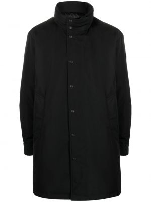 Pérový kabát Moncler čierna