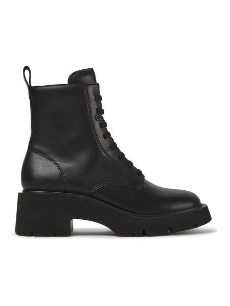 Кожаные ботинки на каблуке Camper черные