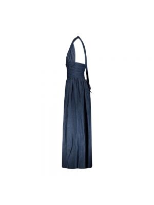 Sukienka długa Rochas niebieska