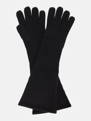 Mănuși din cașmir Toteme negru