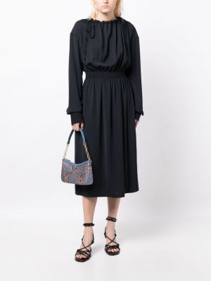 Midi šaty Céline Pre-owned modré