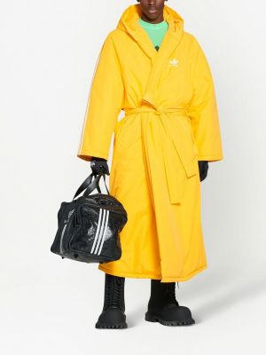Raštuotas paltas Balenciaga geltona