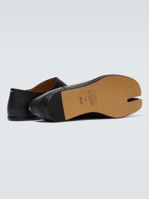 Bőr loafer Maison Margiela fekete