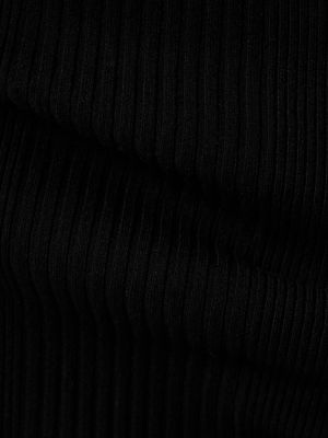 Sukienka midi z wiskozy z długim rękawem Remain czarna