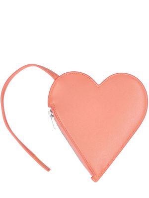 Δερμάτινος πορτοφόλι με μοτίβο καρδιά Jil Sander
