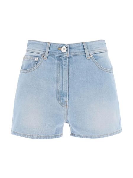 Jeans shorts mit print Versace blau