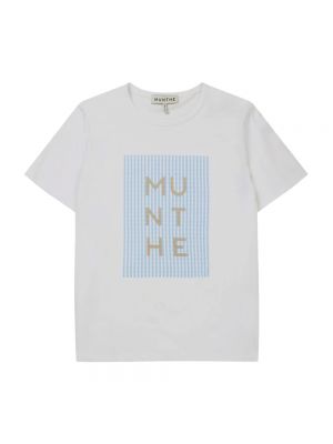 Koszulka z nadrukiem Munthe biała