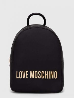 Раница с апликация Love Moschino черно