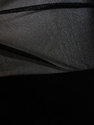 Robe longue en viscose en mesh Mônot noir