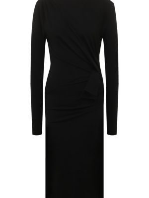 Черное платье из вискозы Nina Ricci