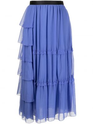 Falda midi Sueundercover azul