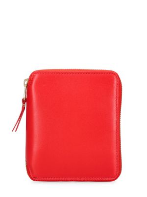 Klassisk lynlås læder kortholder Comme Des Garçons Wallet orange