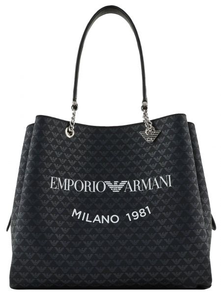 Сумка шоппер Emporio Armani черная