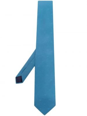 Šilkinis kaklaraištis Valentino Garavani Pre-owned mėlyna