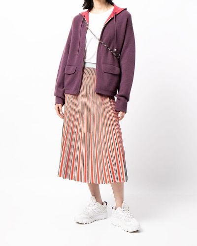 Sudadera con capucha con cremallera Chanel Pre-owned violeta