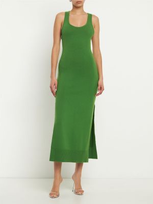 Кашмирена рокля Michael Kors Collection зелено