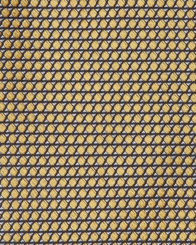 Corbata de seda de tejido jacquard Ermenegildo Zegna amarillo