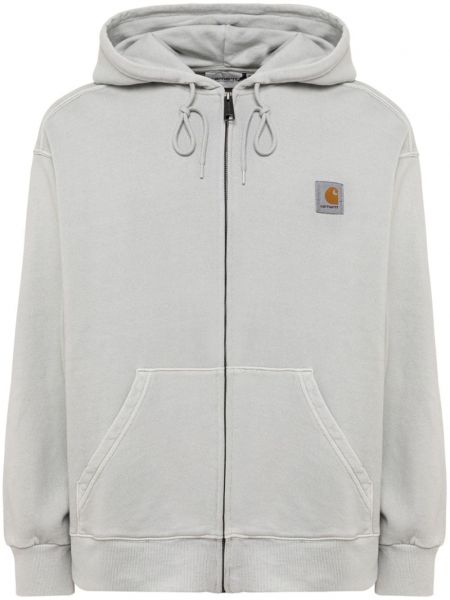 Sweat-shirt long fermeture éclair en coton Carhartt Wip gris